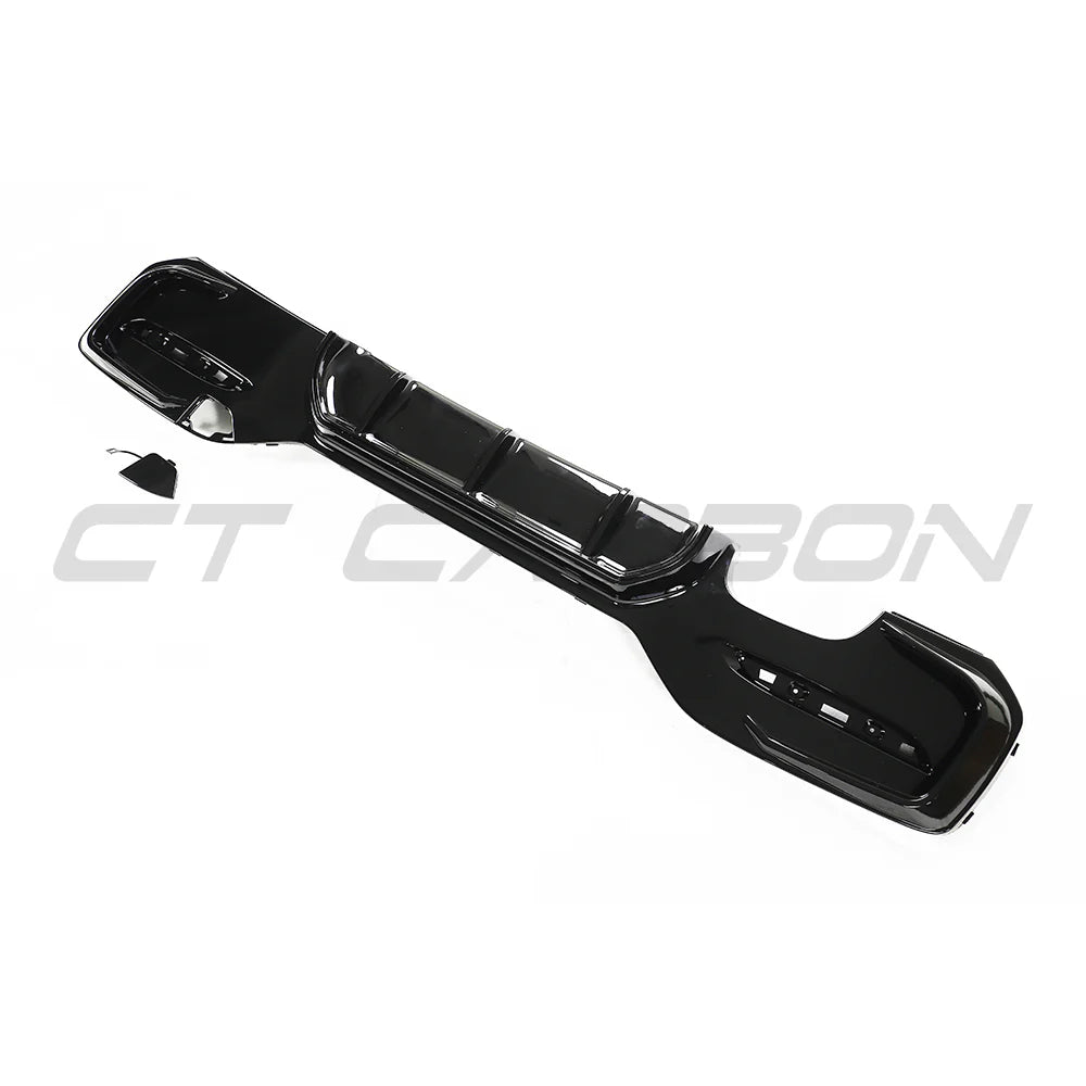 BMW F20/F21 1er-Reihe, glänzend, schwarzer Doppel-Diffusor, links – CT Carbon