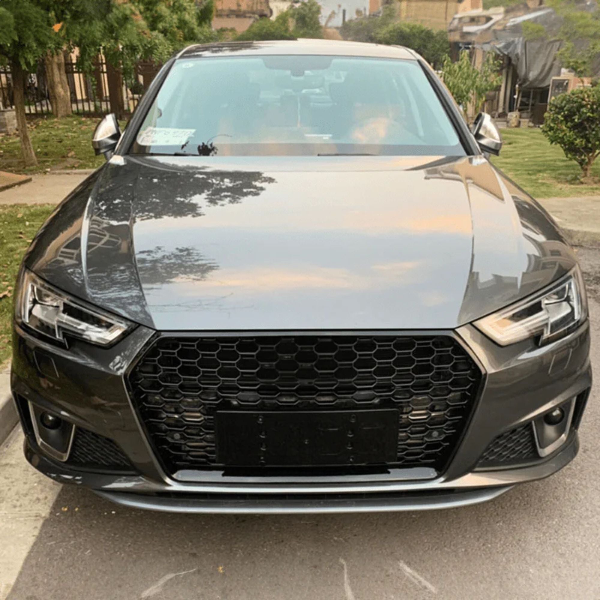 Audi A5/S5 B9 RS5 Style Hochglanz Schwarze Wabengrill (2016-2019)