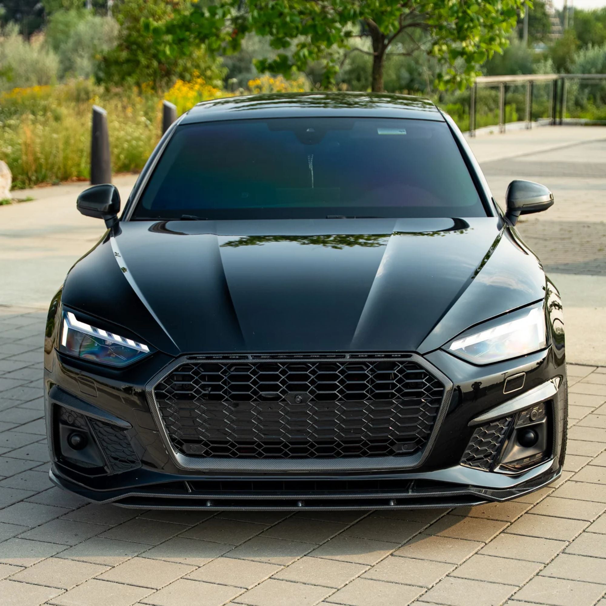 Audi A5/S5 B9.5 RS5 Style Hochglanz Schwarze Wabengrill (2019-2024)