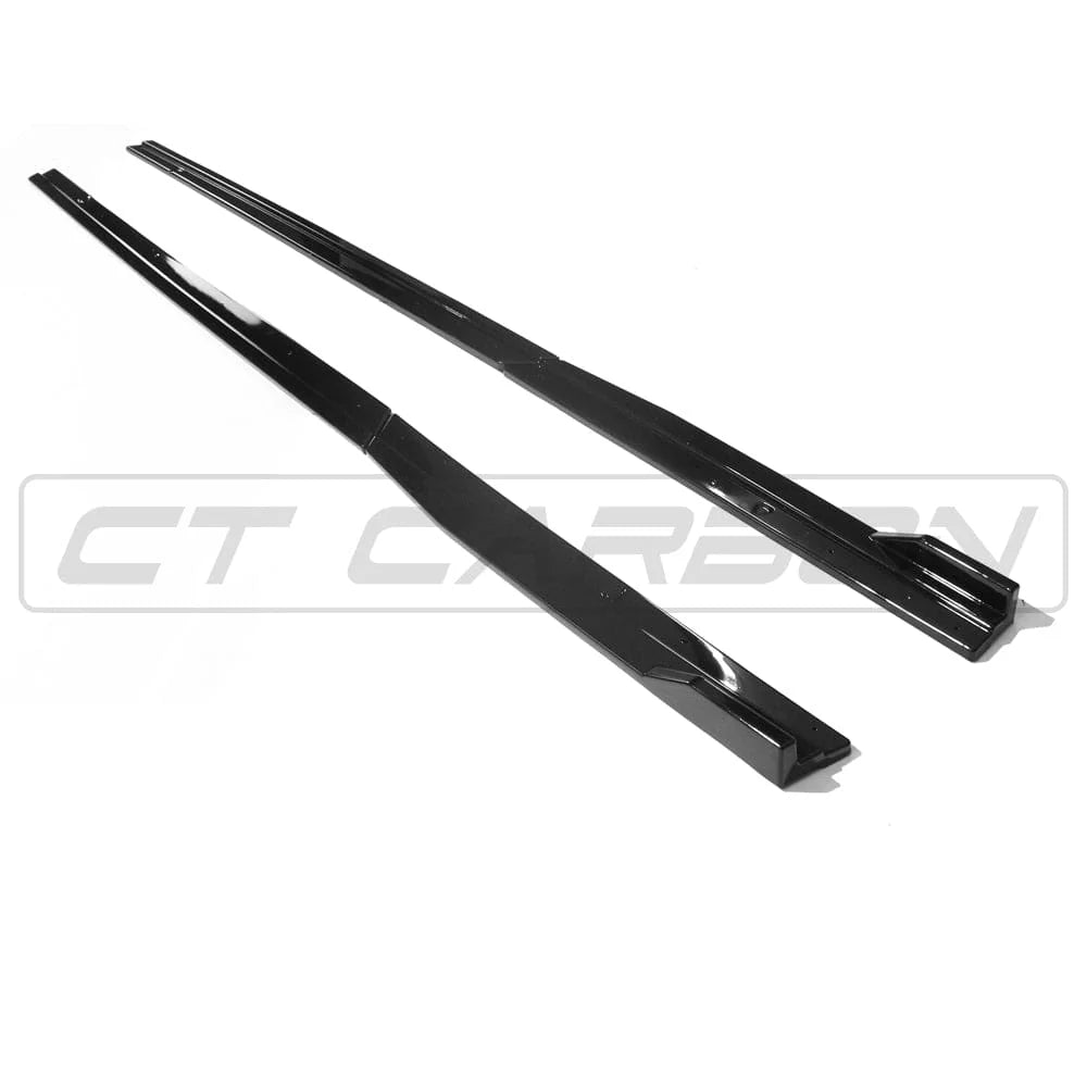 VW GOLF R/GTD/GTI MK7/7.5 2014-2020 SCHWARZE SEITENSCHWELLER GLÄNZEND - CT CARBON