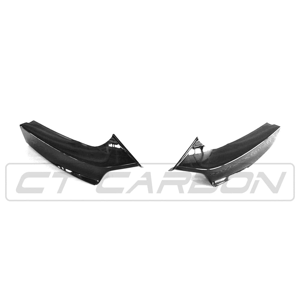 BMW 2 SERIES F22/F23 GLOSS BLACK SPLITTER - MP STYLE - BLAK BY CT CARBON