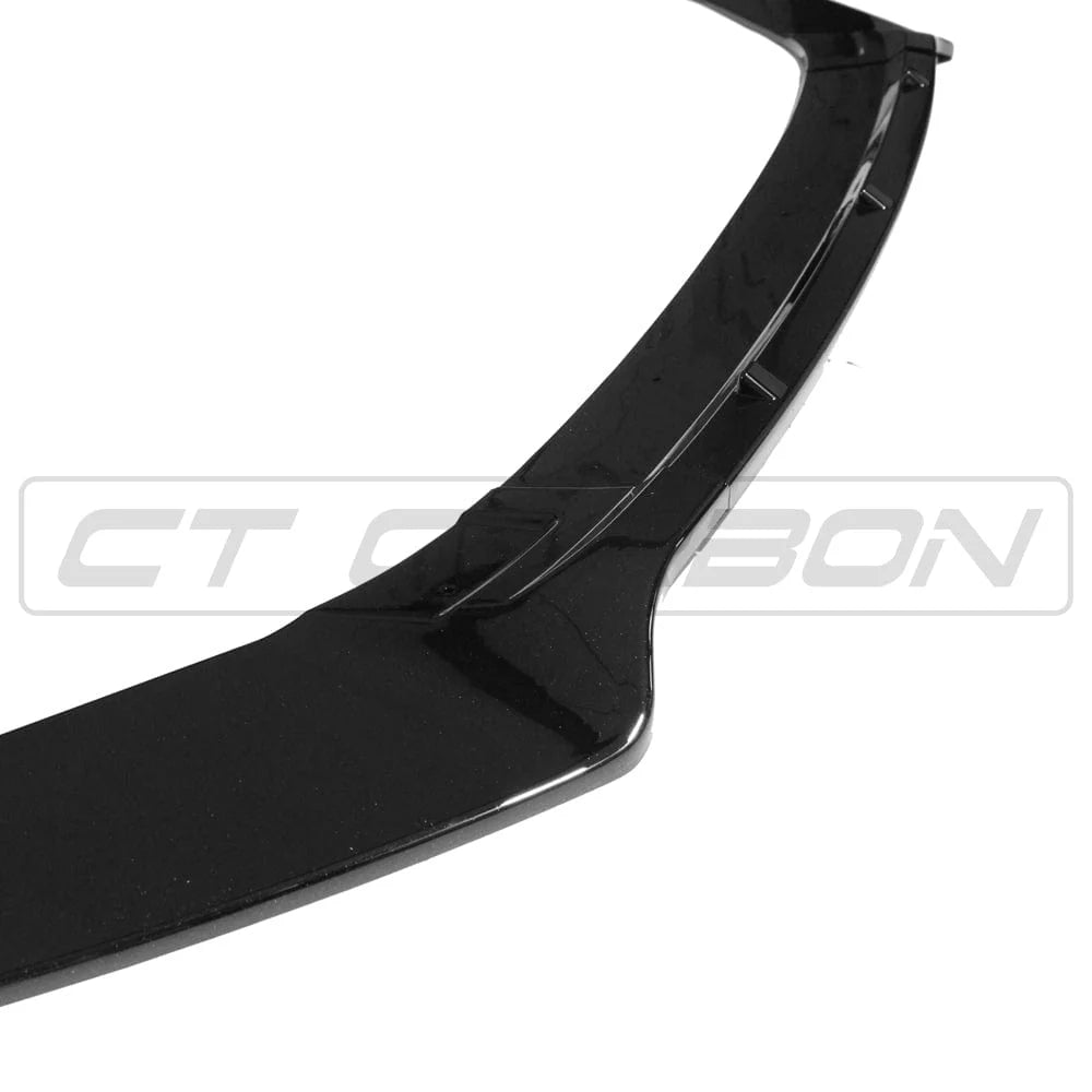 VW GOLF R/GTD/GTI MK7/7.5 2014-2020 SCHWARZER SPLITTER GLÄNZEND – VON CT CARBON