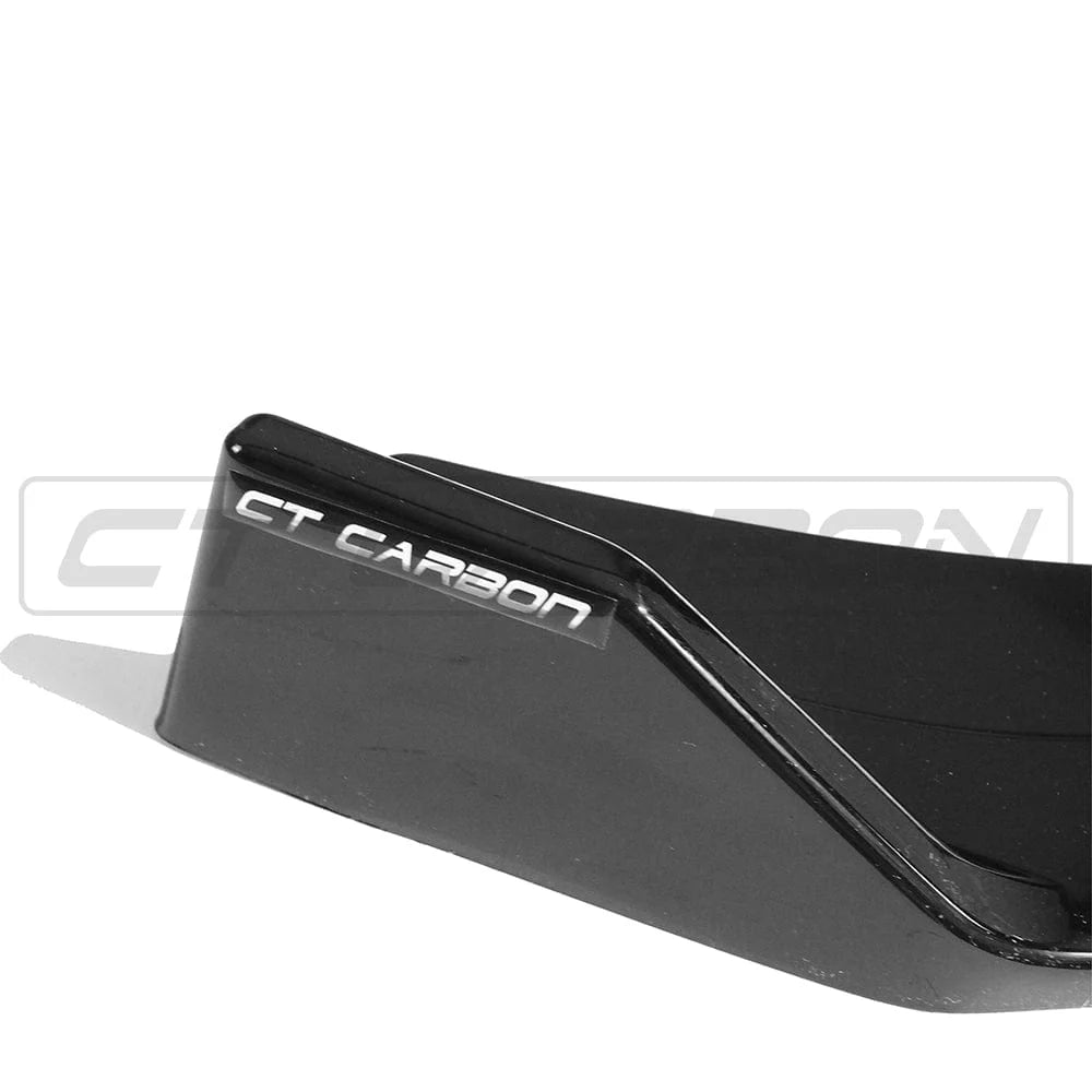 VW GOLF R/GTD/GTI MK7/7.5 2014-2020 SCHWARZER SPLITTER GLÄNZEND – VON CT CARBON