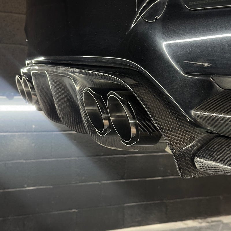 BMW M2 F87 Schräg Carbon Endrohrblenden