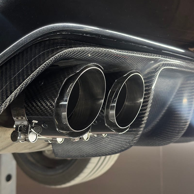 BMW M2 F87 Schräg Carbon Endrohrblenden