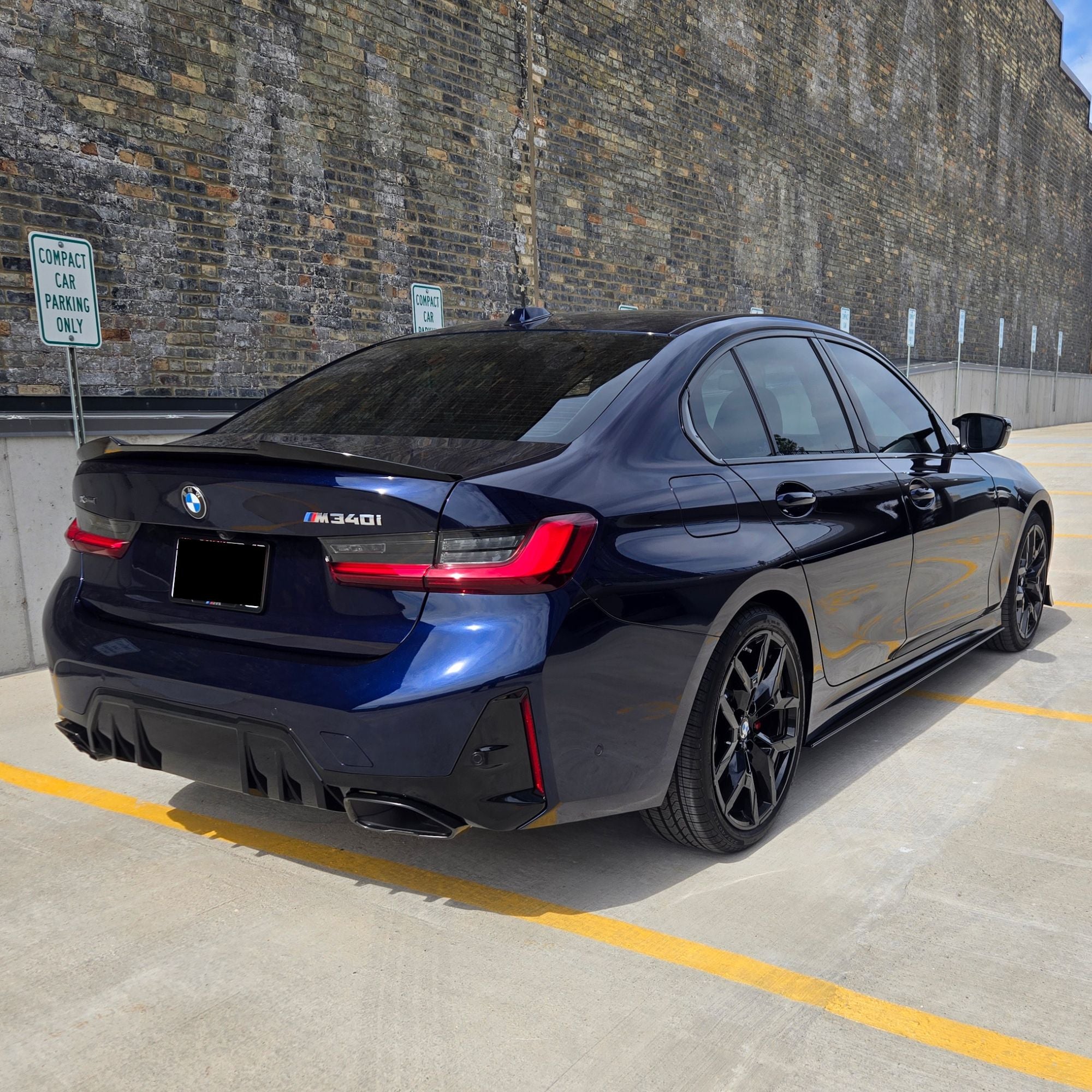BMW 3er G20 / M3 G80 Schwarz Hochglanz Heckspoiler (2019+)