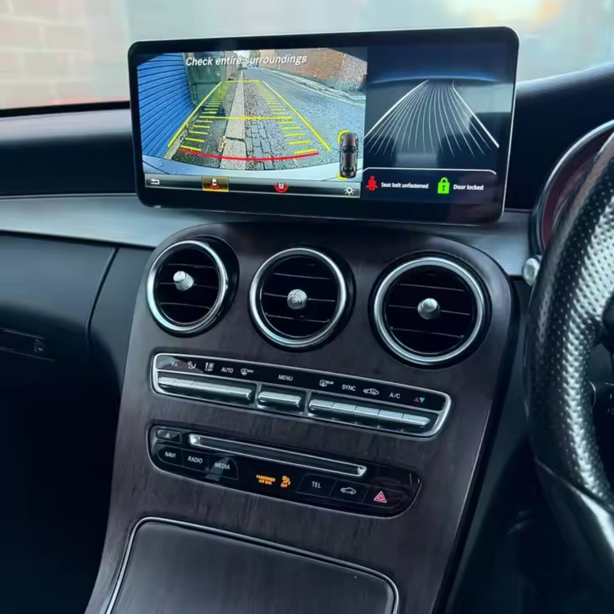 Mercedes C/GLC Klasse | W205/X253 | 12.3" Apple CarPlay/Android Auto Touchscreen Display | (2014-2019)