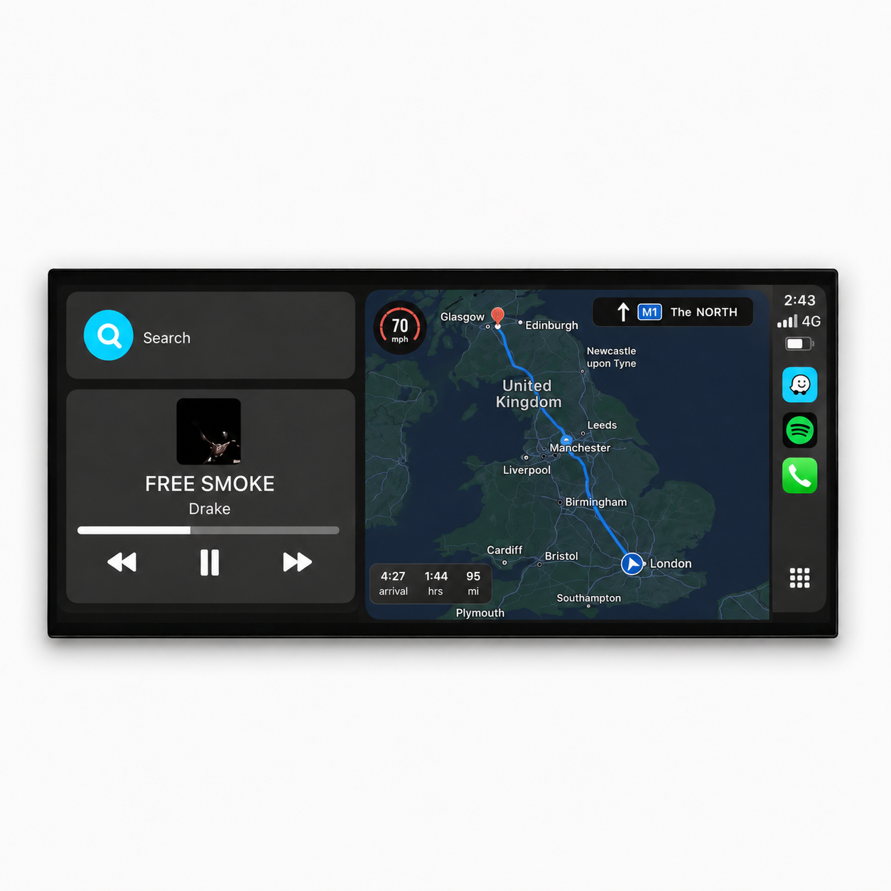 Mercedes G-Klasse W463 | 12.3" Apple CarPlay/Android Auto Touchscreen Display | (2013-2018)
