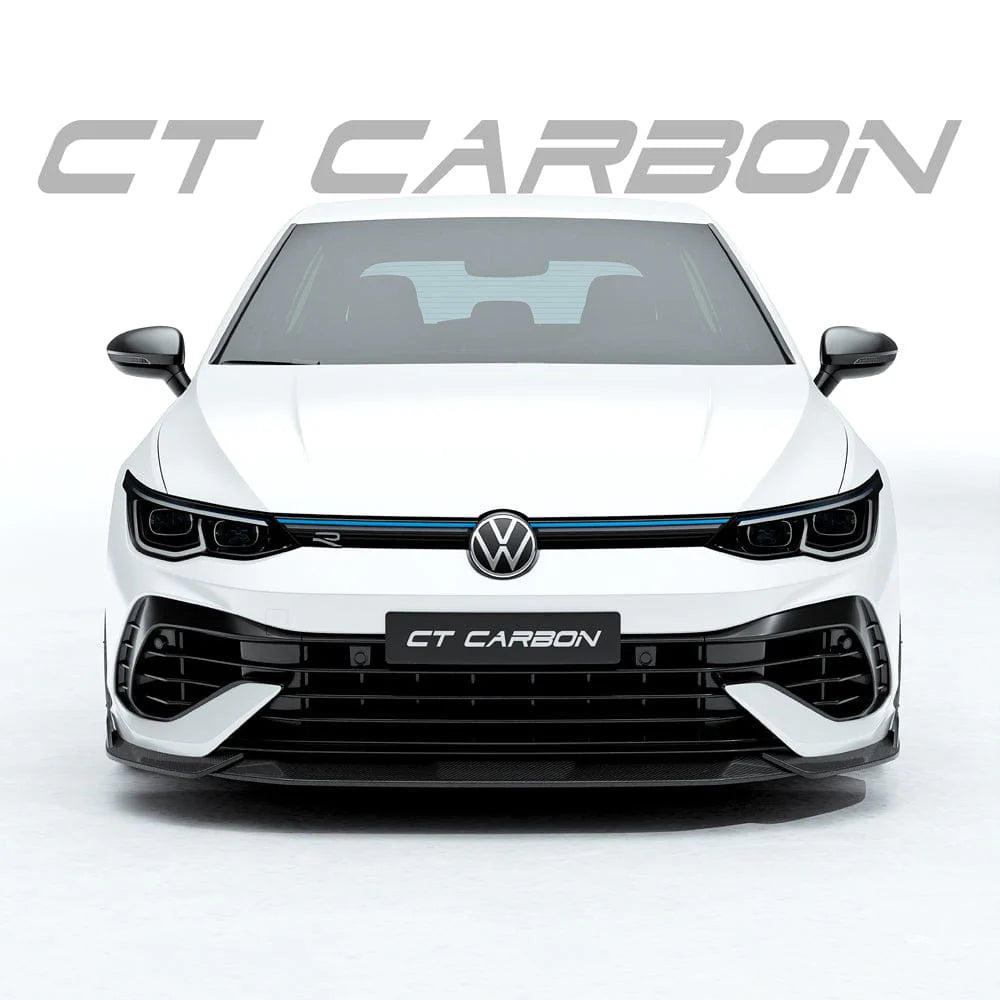 VW GOLF MK8 R CARBON FIBRE SPLITTER - CT DESIGN