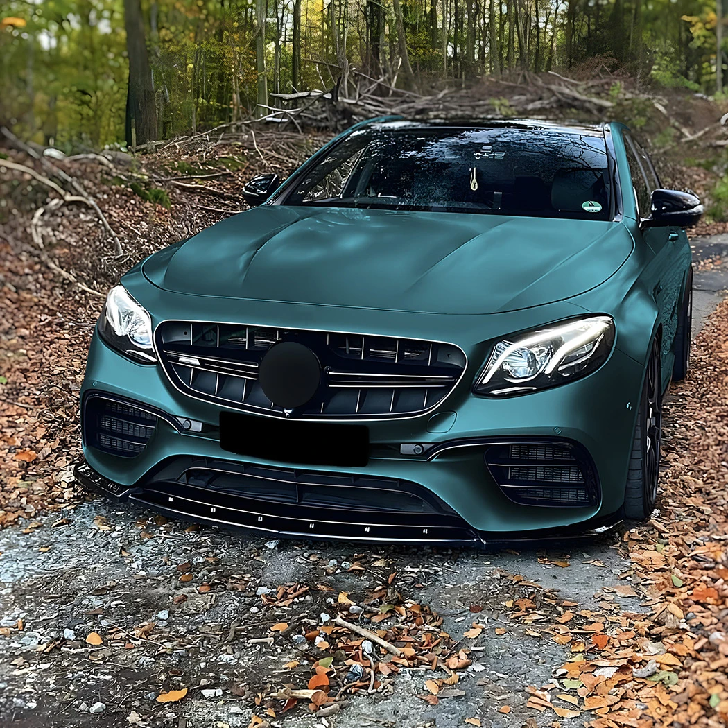 Mercedes E-Klasse W213 E63 AMG Style Hochglanz Schwarze Frontlippe Splitter (2017-2020)