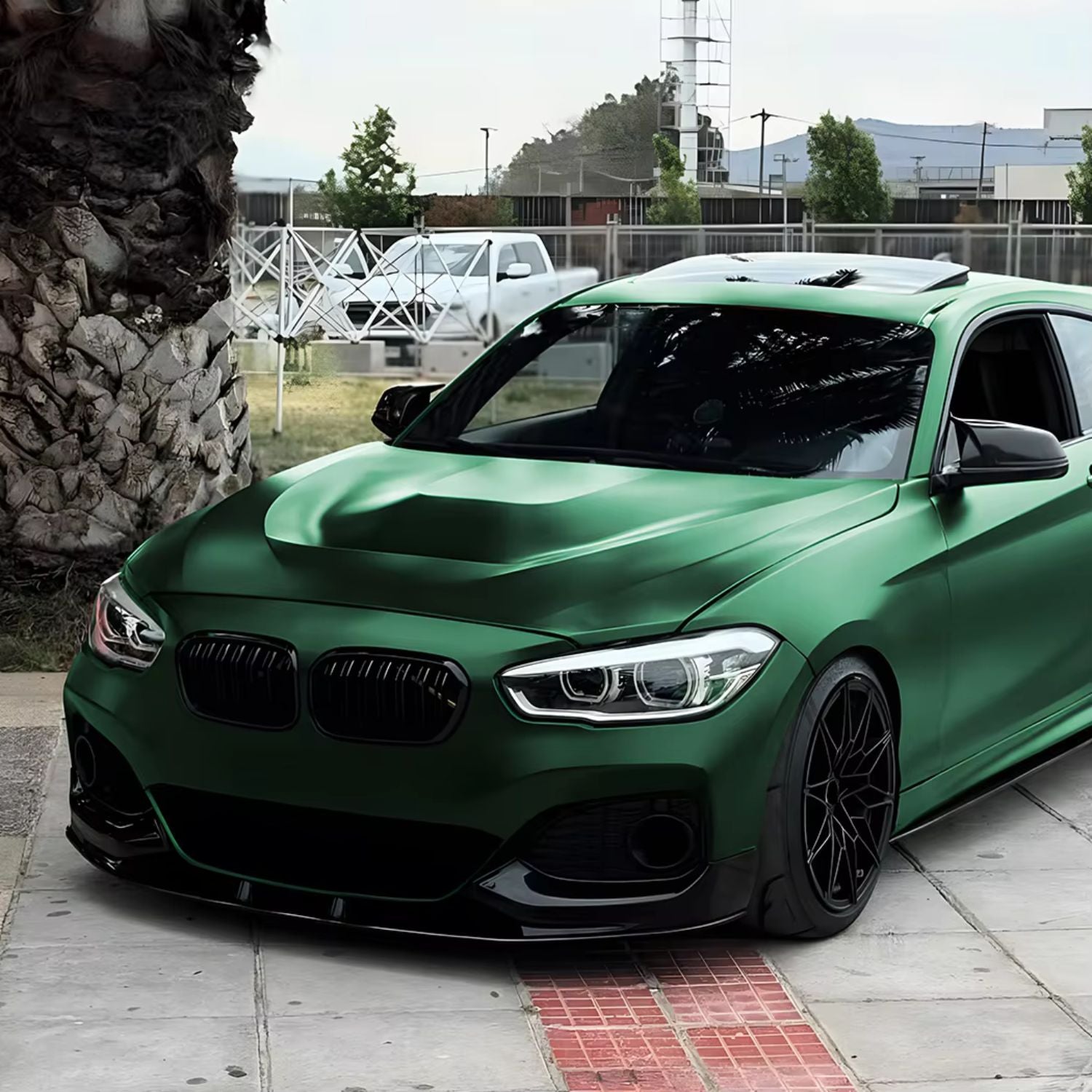 BMW 1er F20/F21 LCI MP-Stil Schwarz Hochglanz Frontlippe (2015-2019)