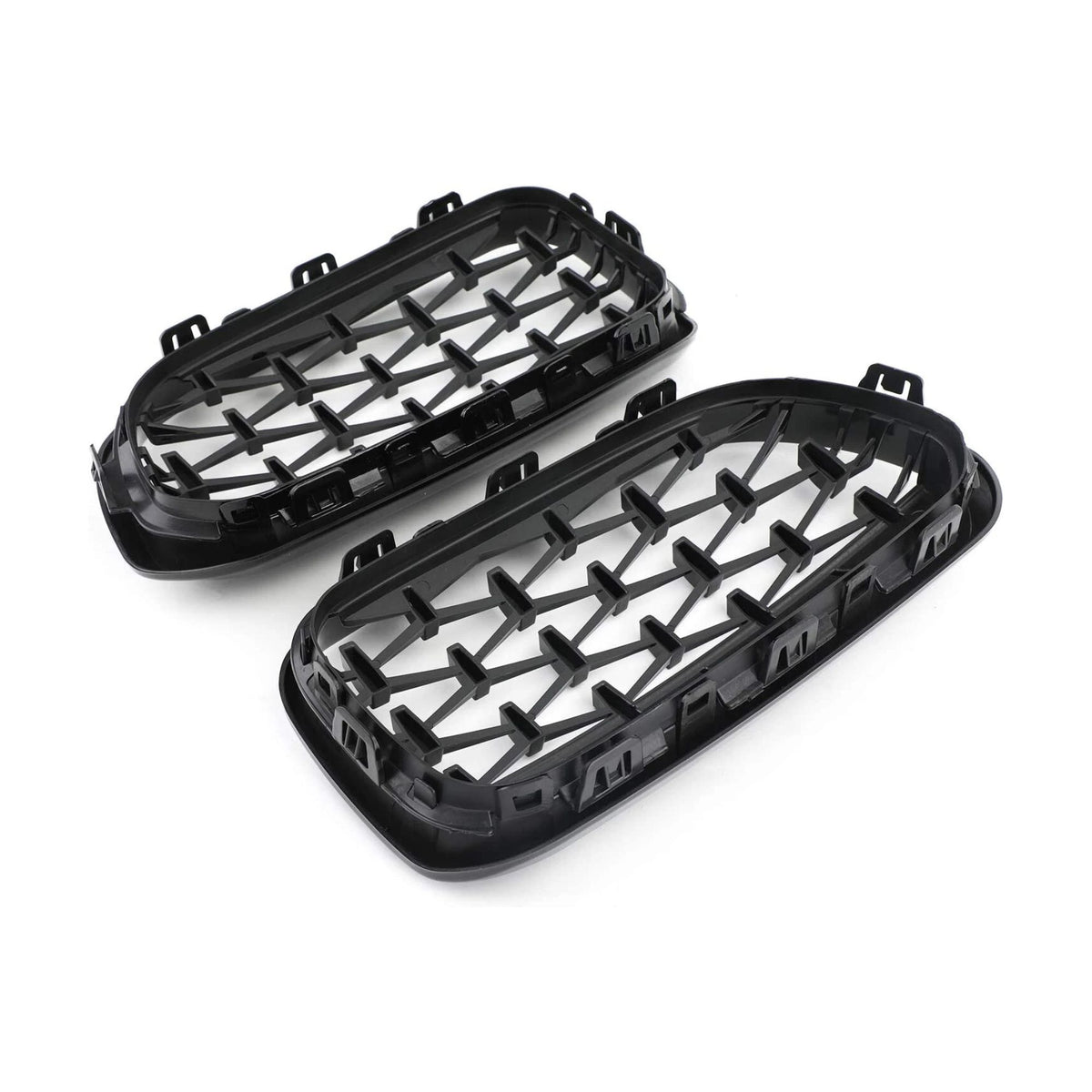 BMW 1er F20/F21 LCI Hochglanz Schwarz Diamant Nieren Grill (2015-2019)
