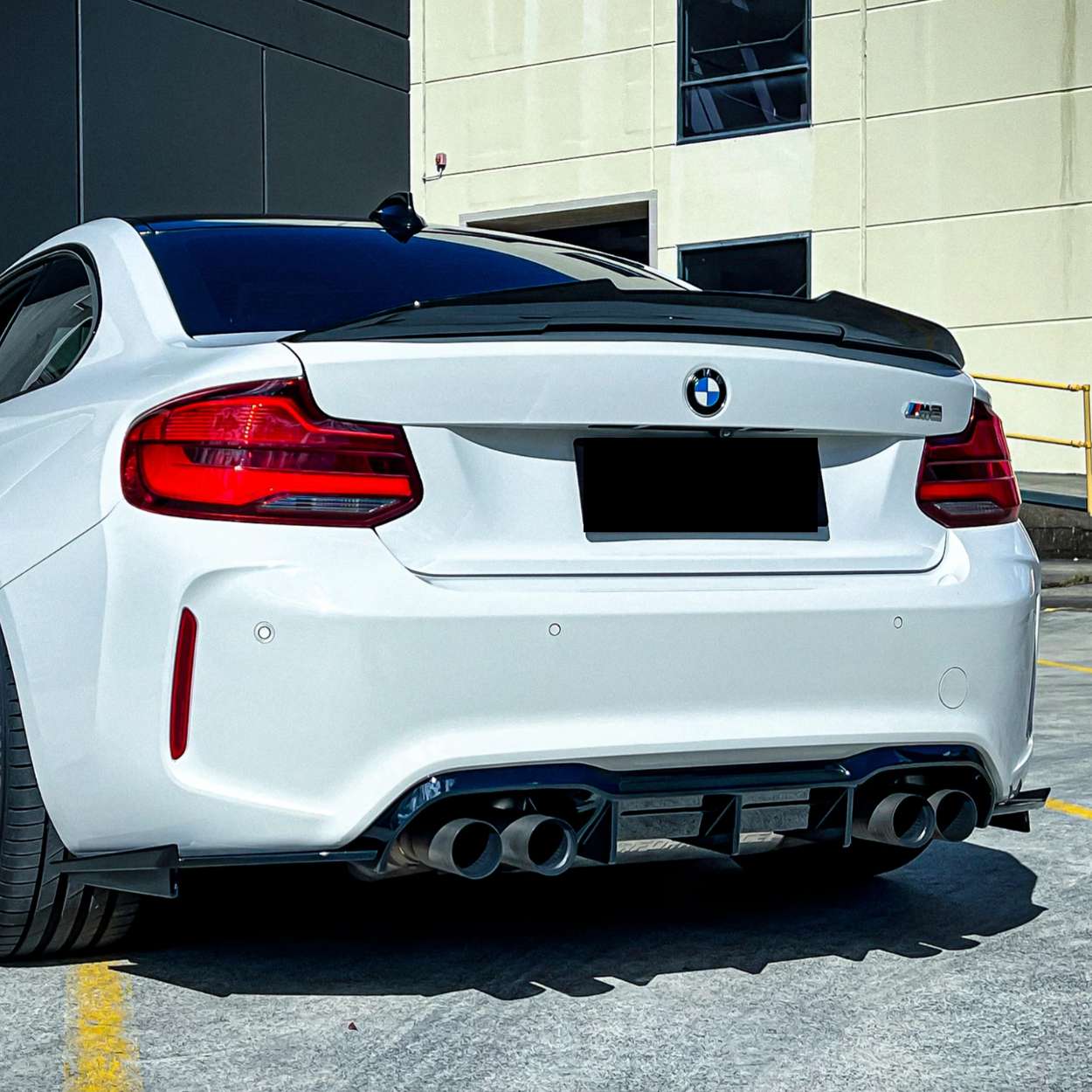 BMW 2er F22 / M2 F87 Schwarz Glänzend Ducktail PSM Style Heckspoiler (2014-2021)
