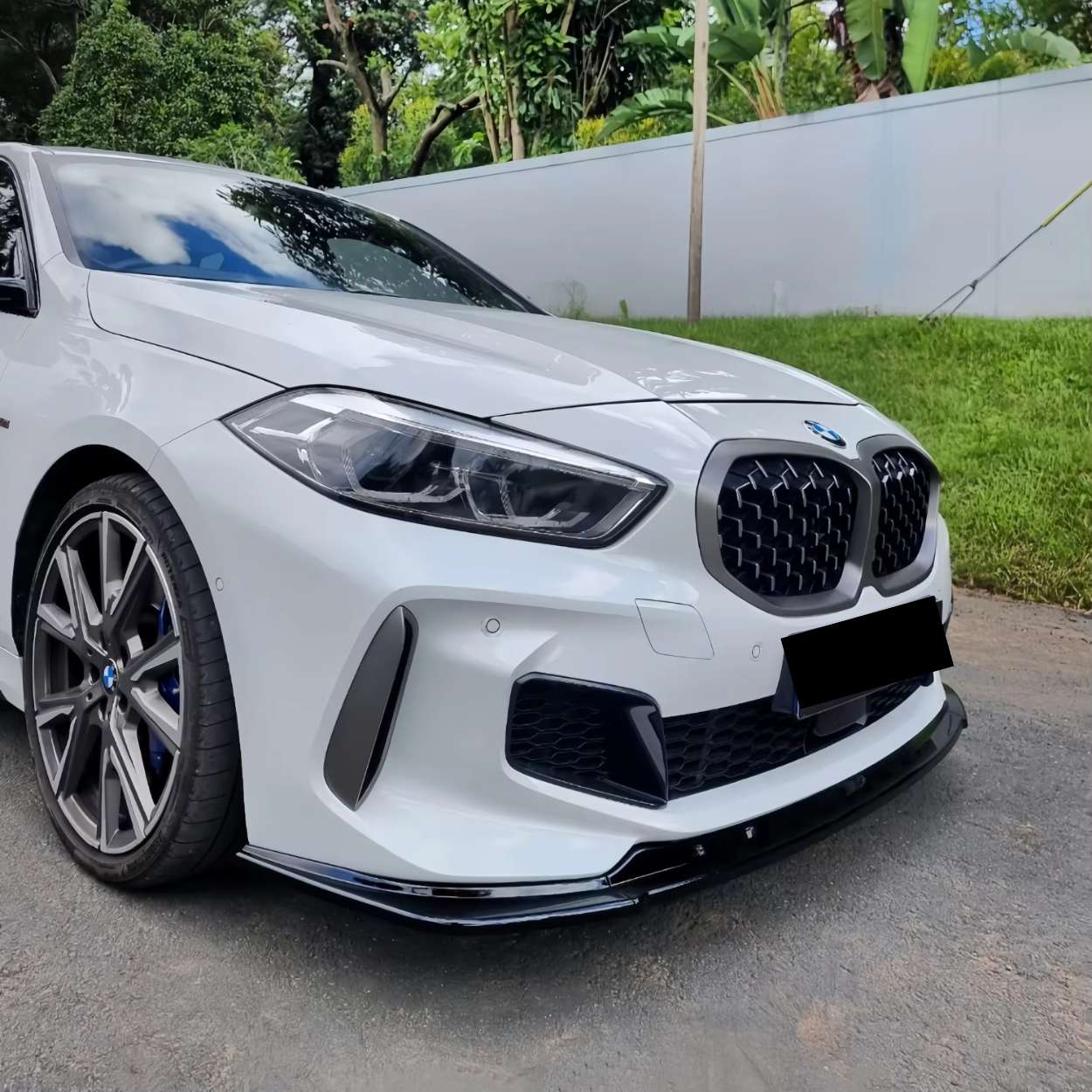 BMW 1er F40 Schwarz Hochglanz Frontlippe (2019-2024)