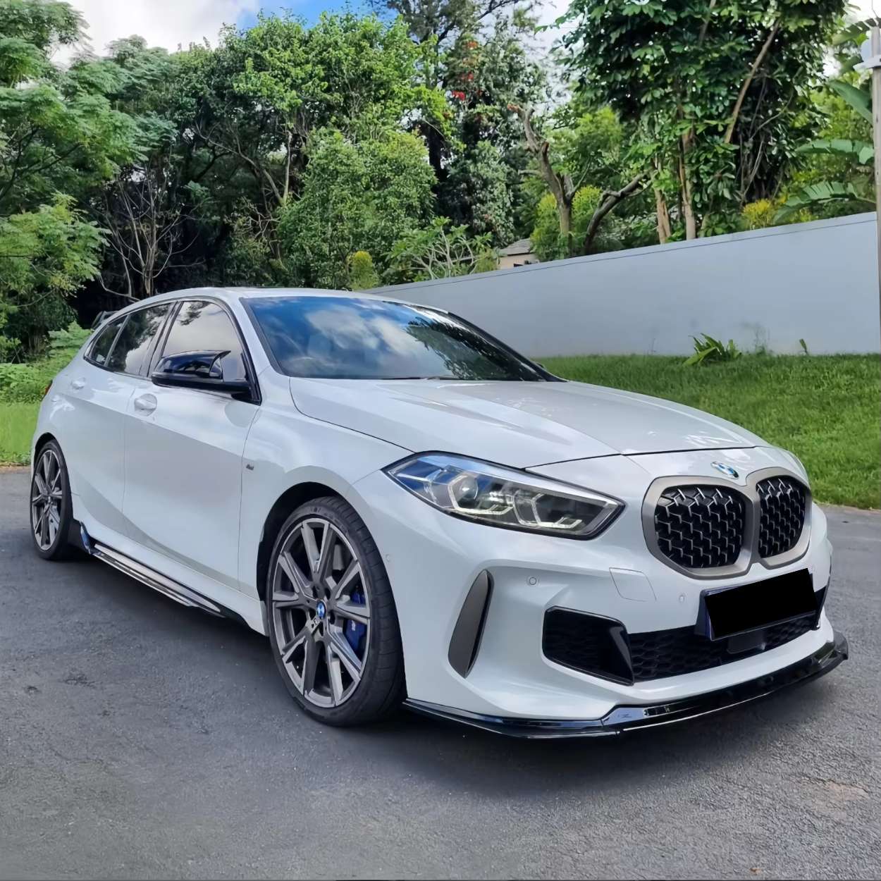 BMW 1er F40 Schwarz Hochglanz Frontlippe (2019-2024)