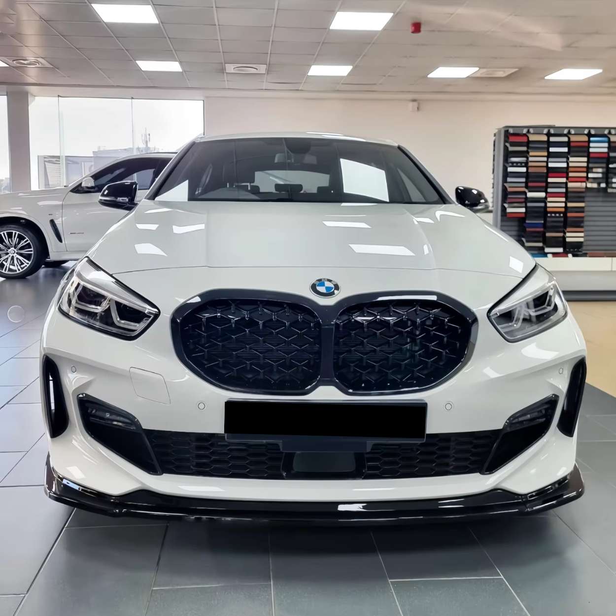 BMW 1er F40 Schwarz Hochglanz Frontlippe (2019-2024)