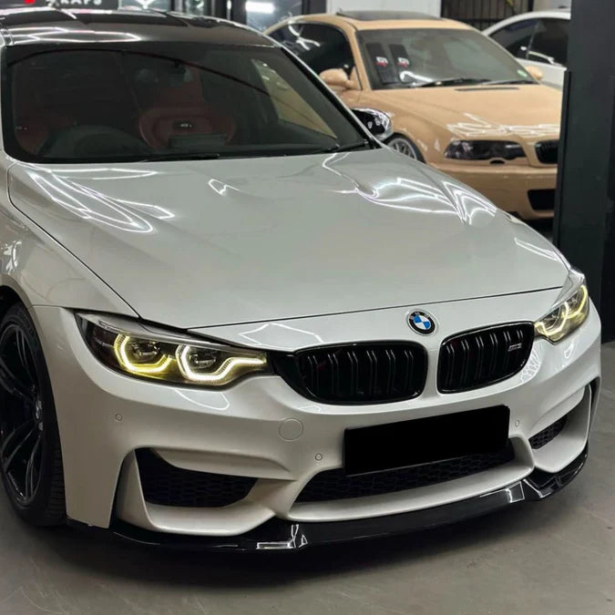 BMW M3 F80/M4 F82 F83 Schwarz Hochglanz CS-Stil Frontlippe (2014-2019)