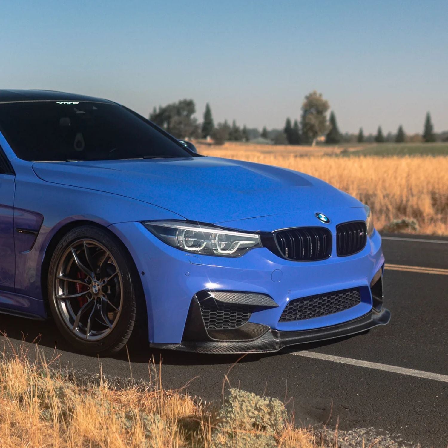 BMW M3 F80/M4 F82 F83 Carbon V2 Stil Frontlippe (2014-2019)