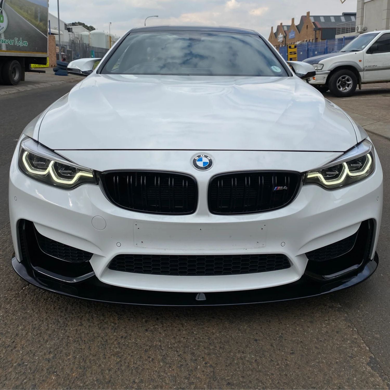 BMW M3 F80/M4 F82 F83 Schwarz Hochglanz MP-Stil Frontlippe (2014-2019)