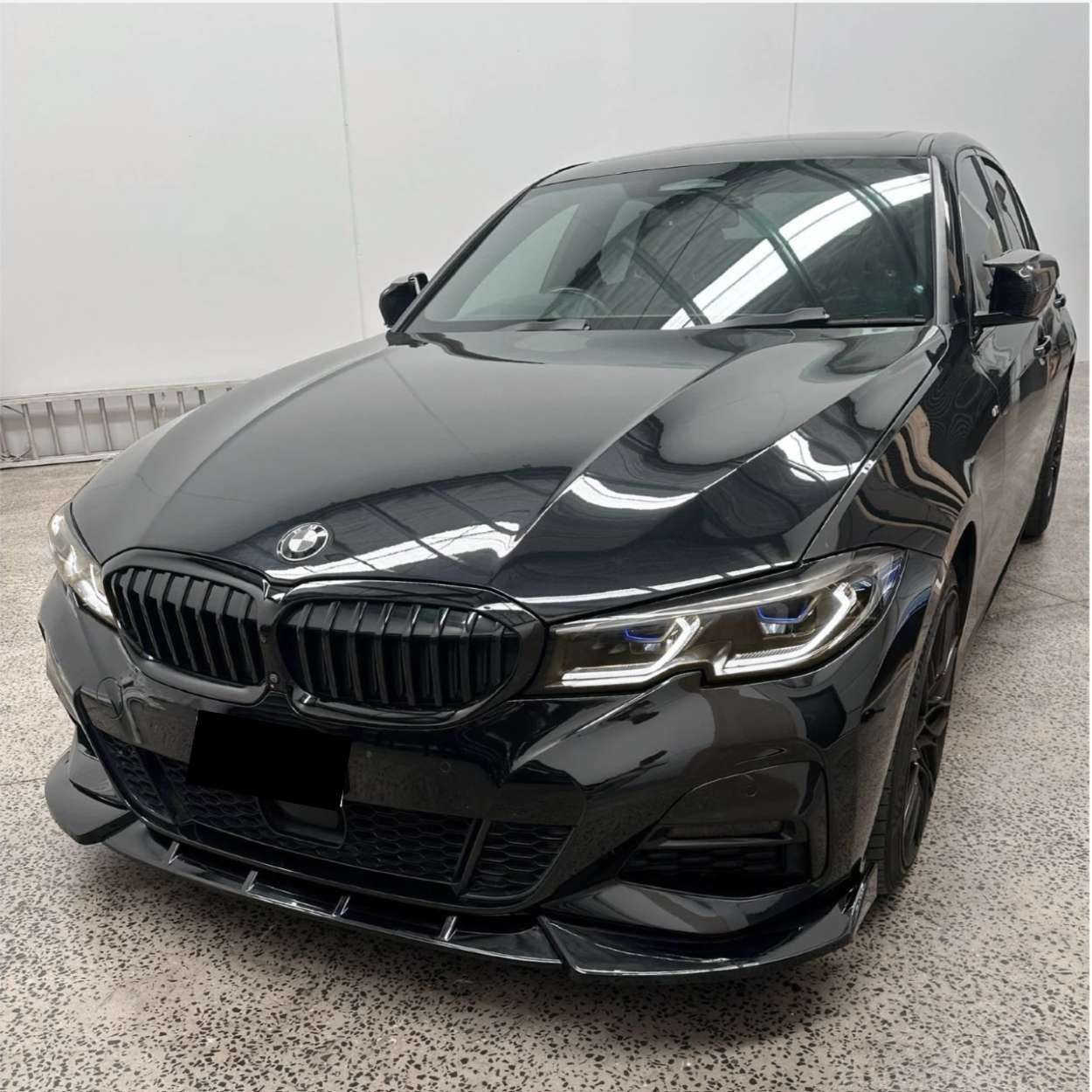 BMW 3er M-Sport G20/G21 Competition Style Schwarz Glänzend Frontlippe (2019-2022)