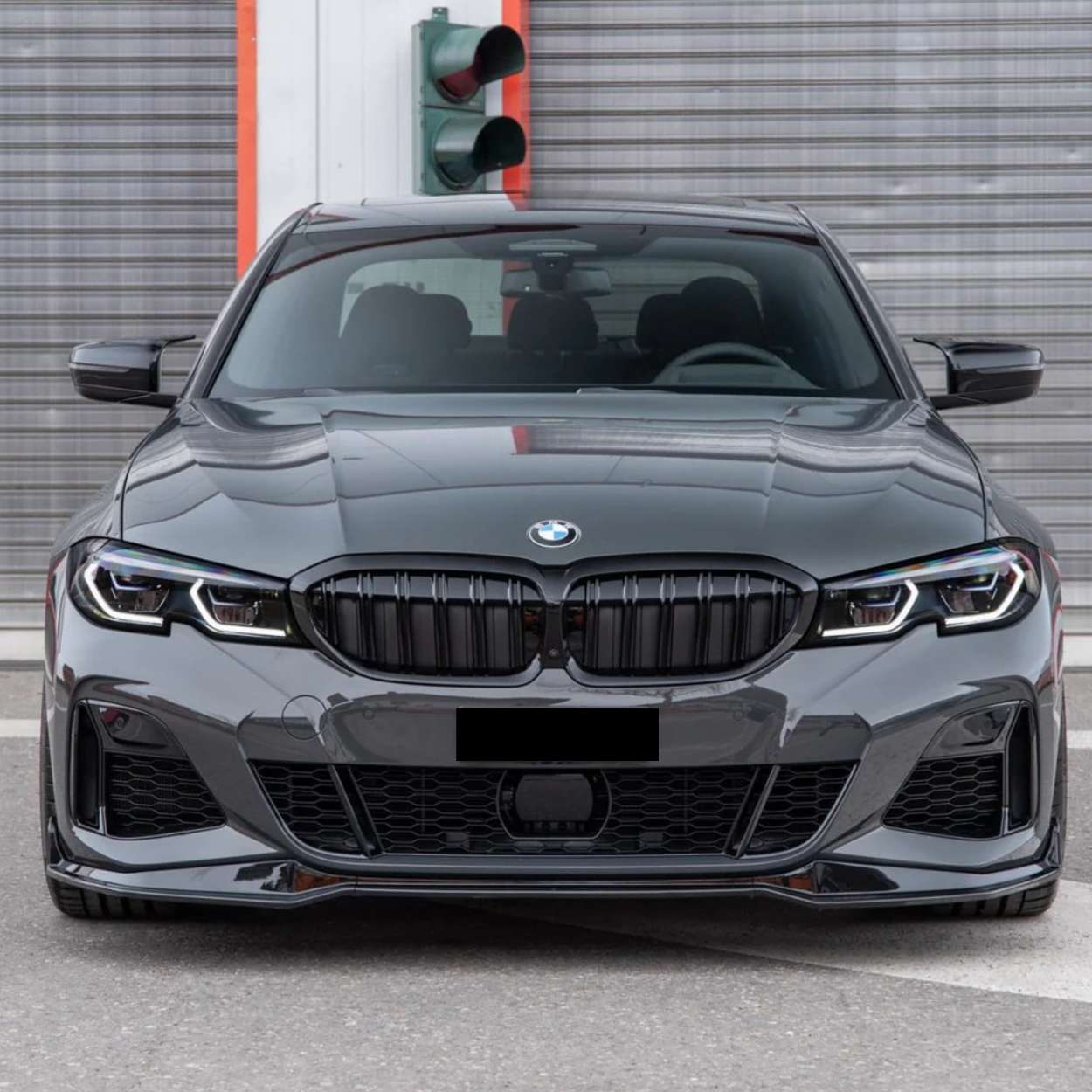 BMW 3er G20/G21 M-Sport Mp Style Schwarz Glänzend Frontlippe (2019-2022)