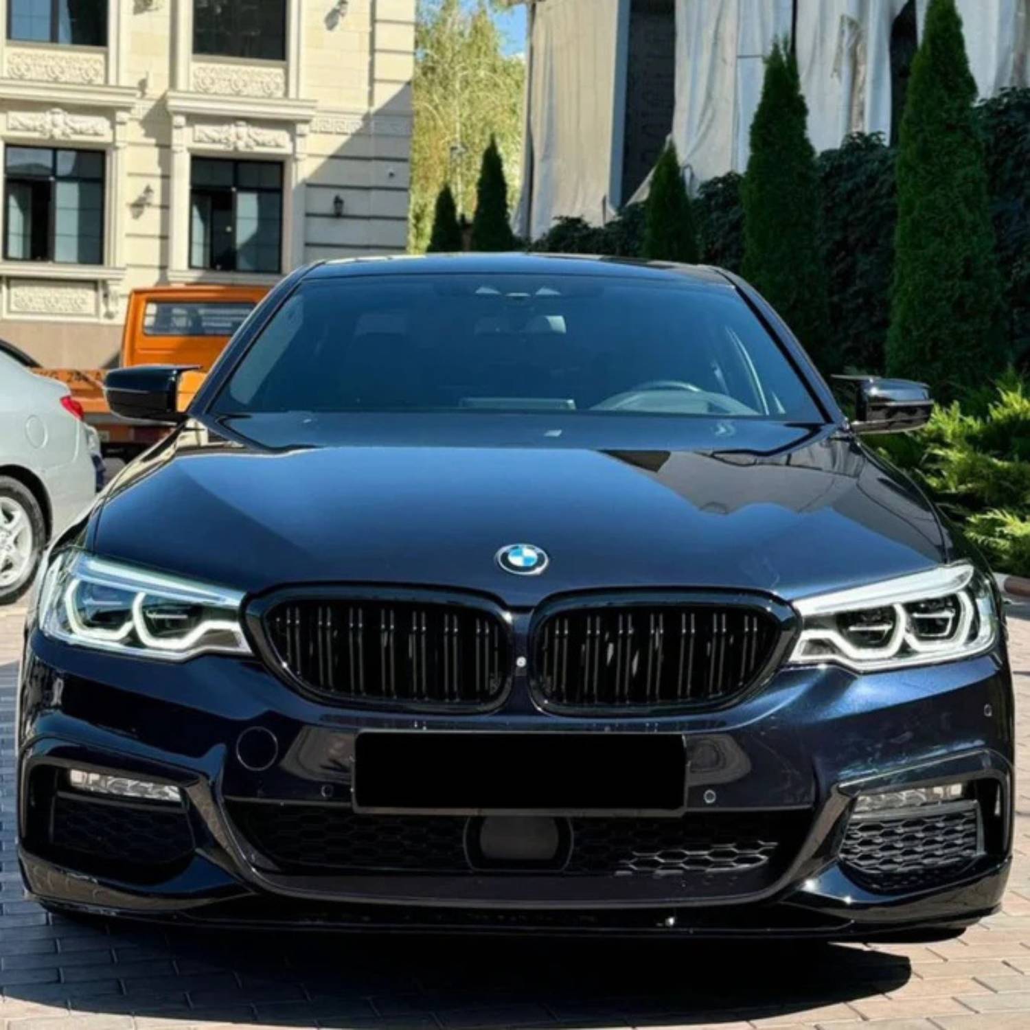 BMW 5er G30 und M5 F90 Schwarz Hochglanz Doppelter Lamellen Nieren Grill (2017-2020)