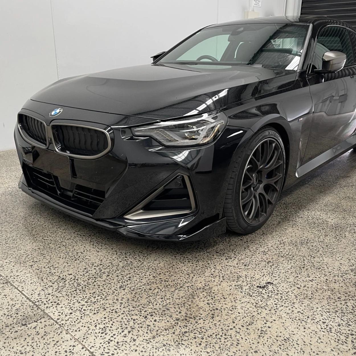BMW 2er G42 MP-Stil Schwarz Hochglanz Frontlippe (2021+)