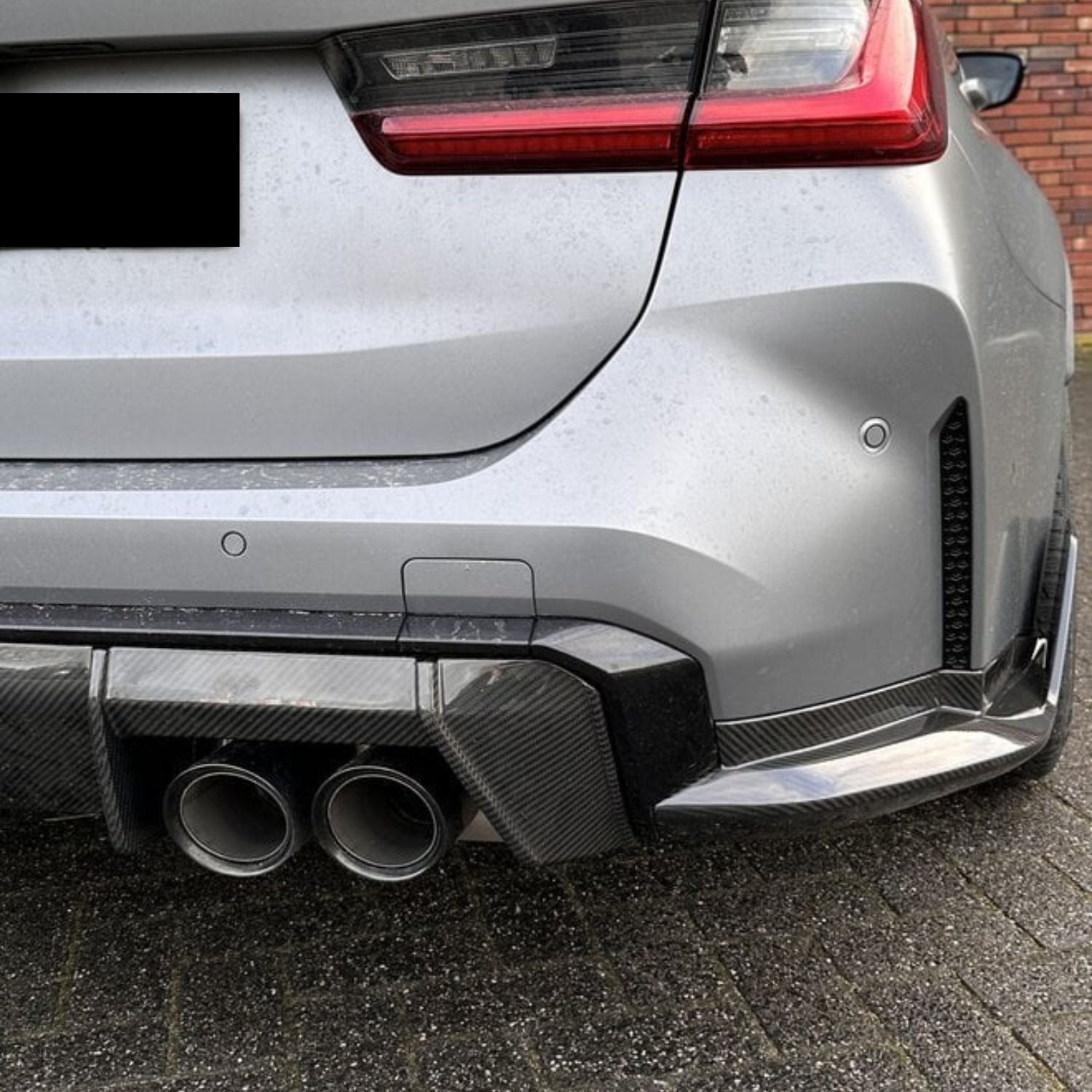 BMW M3 G80 G81 / M4 G82 G83 Prepreg-carbon M Performance Style Heckstoßstange Side Winglets von OPTIC (2021+)