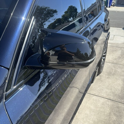 BMW X3 X4 X5 X6 G01/G02/G05/G06 M-Stil Schwarz Hochglanz Spiegelkappen (2018+)