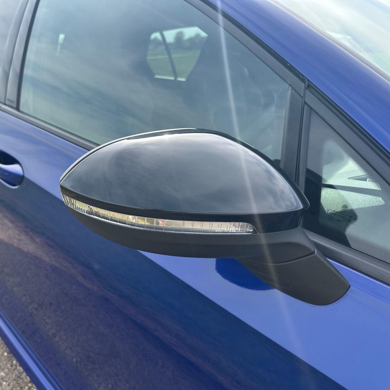 Schwarz Hochglanz Spiegelkappen Für VW Golf MK8 (2020+)
