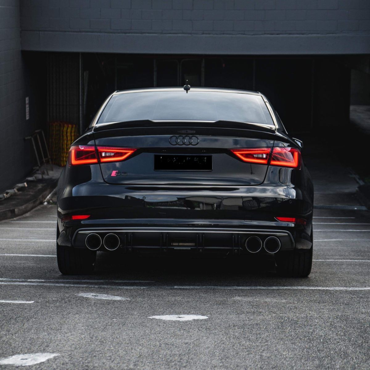 Audi A3 S3 RS3 8V Schwarz Hochglanz Heckspoiler (2013-2020)