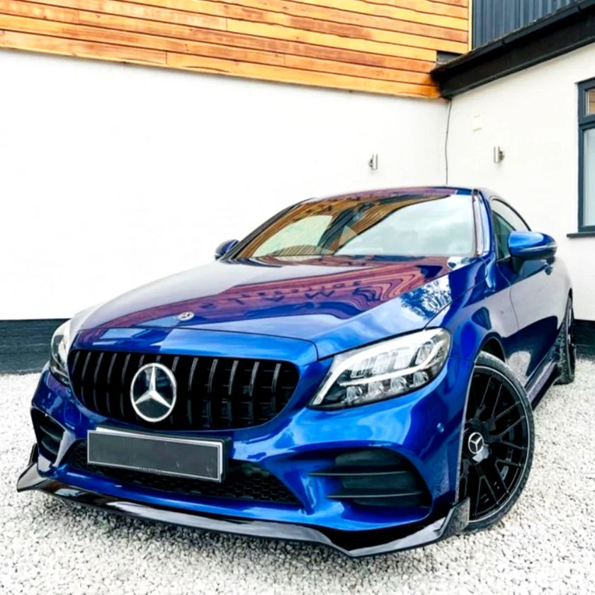 Mercedes C-Class W205/C205 Gloss Black Panamericana GT Style Grill (2019-2021)