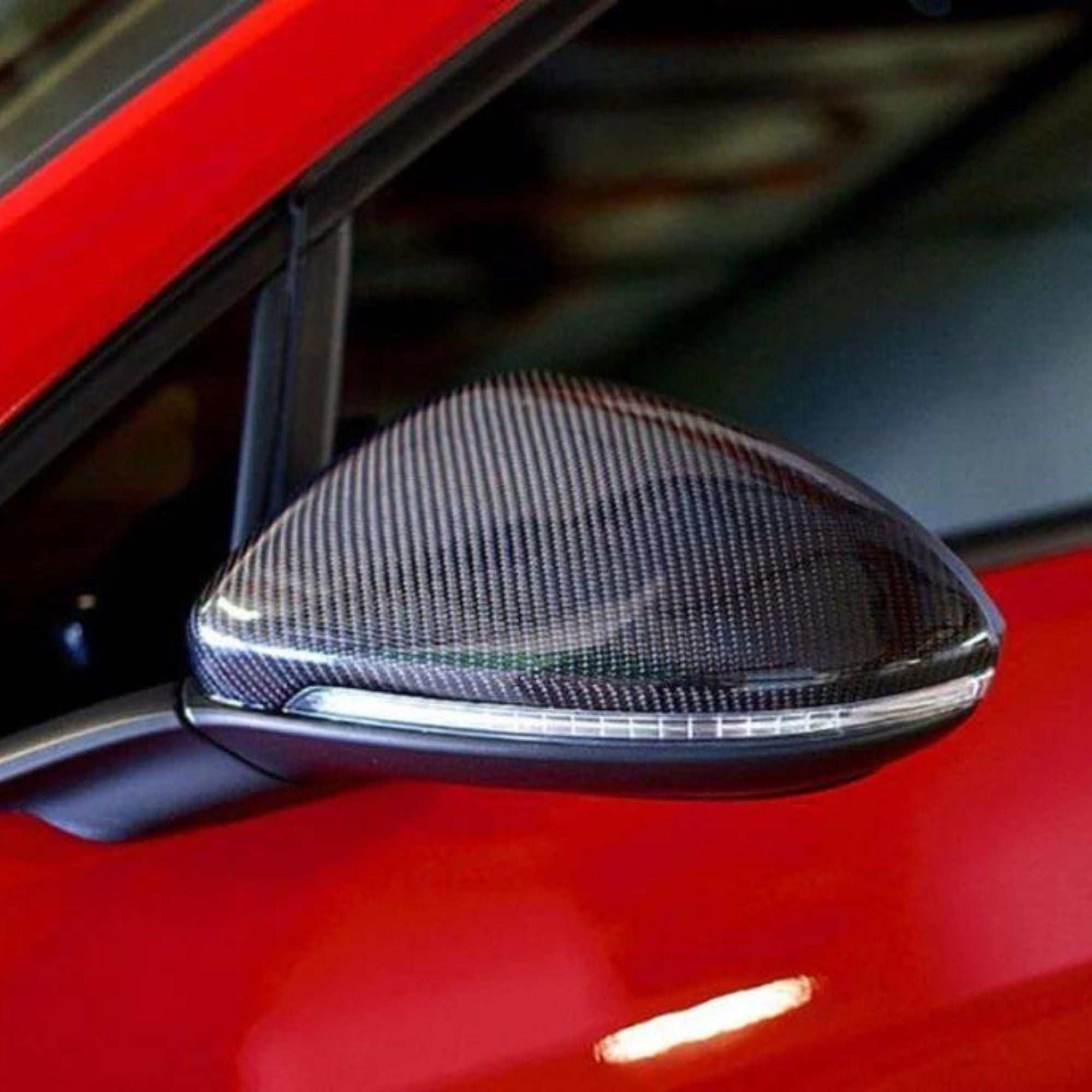 Golf MK7 MK7.5 GTI GTD R Carbon Fibre Replacement Wing Mirror Covers (2013-2019) - Avoro Design